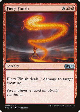 Fiery Finish [Core Set 2019] - Destination Retro