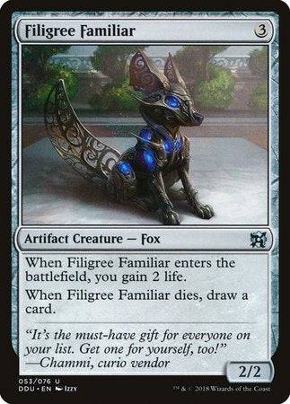 Filigree Familiar [Duel Decks: Elves vs. Inventors] - Destination Retro