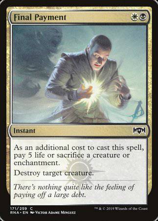 Final Payment [Ravnica Allegiance] - Destination Retro
