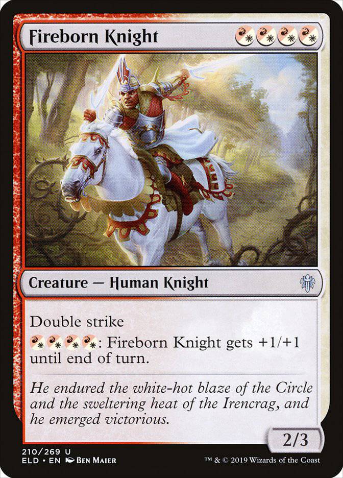 Fireborn Knight [Throne of Eldraine] - Destination Retro