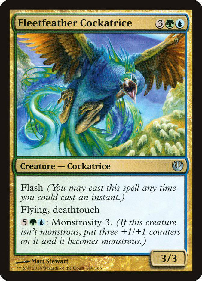Fleetfeather Cockatrice [Journey into Nyx] - Destination Retro