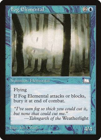 Fog Elemental [Weatherlight] - Destination Retro