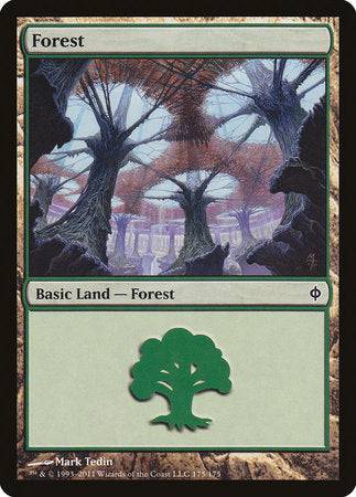 Forest (175) [New Phyrexia] - Destination Retro
