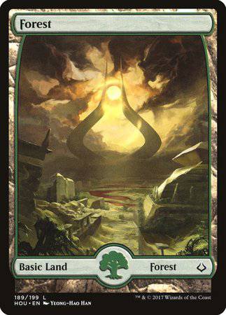 Forest (189) - Full Art [Hour of Devastation] - Destination Retro