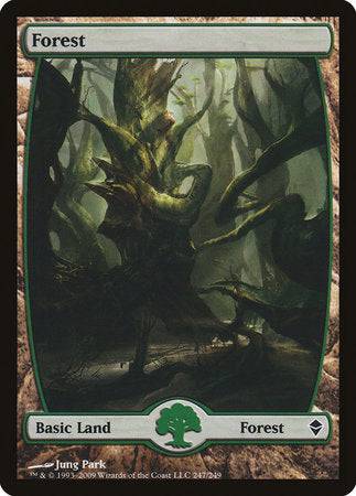 Forest (247) - Full Art [Zendikar] - Destination Retro