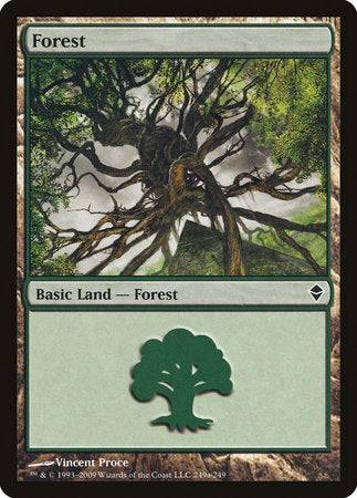 Forest (249a) [Zendikar] - Destination Retro