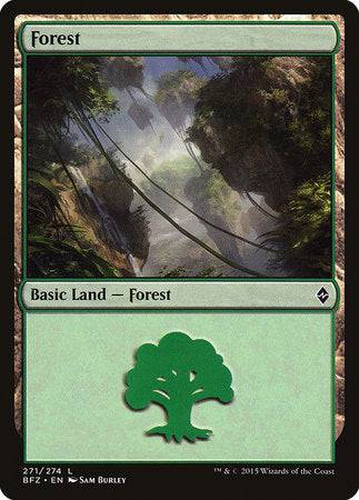 Forest (271) [Battle for Zendikar] - Destination Retro