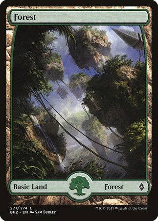 Forest (271) - Full Art [Battle for Zendikar] - Destination Retro