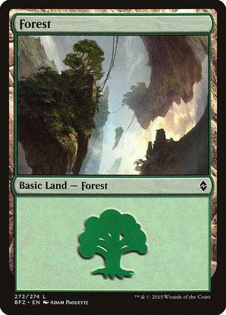 Forest (272) [Battle for Zendikar] - Destination Retro