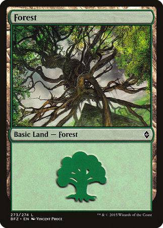 Forest (273) [Battle for Zendikar] - Destination Retro