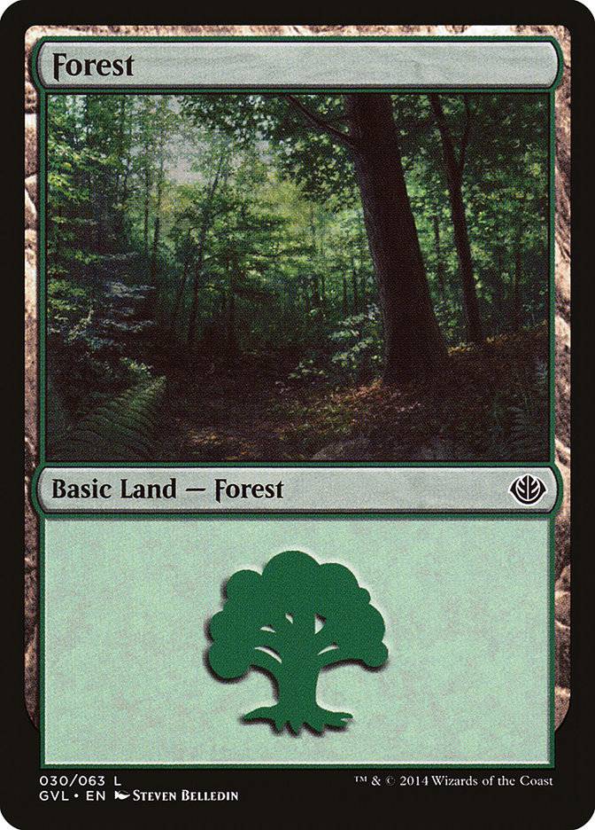 Forest (30) (Garruk vs. Liliana) [Duel Decks Anthology] - Destination Retro