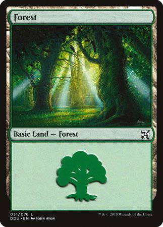 Forest (31) [Duel Decks: Elves vs. Inventors] - Destination Retro