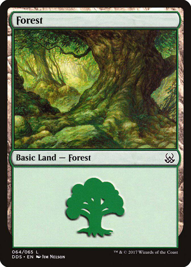 Forest (64) [Duel Decks: Mind vs. Might] - Destination Retro