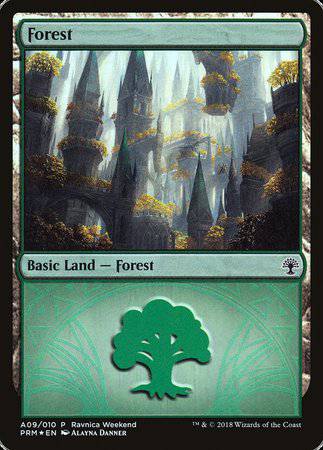 Forest - Selesnya (A09) [GRN Ravnica Weekend] - Destination Retro
