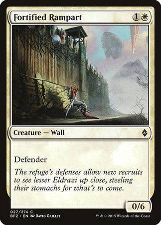 Fortified Rampart [Battle for Zendikar] - Destination Retro