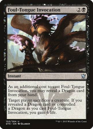 Foul-Tongue Invocation [Dragons of Tarkir] - Destination Retro