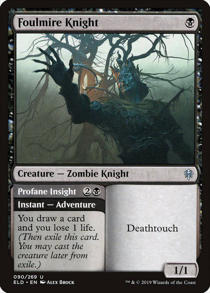 Foulmire Knight // Profane Insight [Throne of Eldraine] - Destination Retro