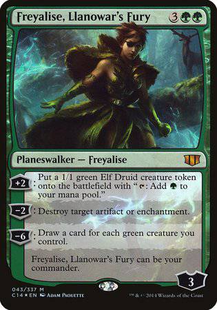 Freyalise, Llanowar's Fury (Commander 2014) [Commander 2014 Oversized] - Destination Retro