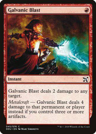 Galvanic Blast [Duel Decks: Elves vs. Inventors] - Destination Retro