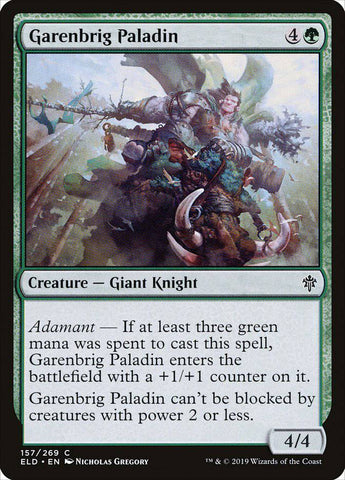 Garenbrig Paladin [Throne of Eldraine] - Destination Retro