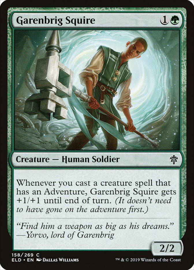 Garenbrig Squire [Throne of Eldraine] - Destination Retro