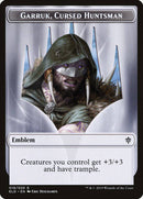 Garruk, Cursed Huntsman Emblem [Throne of Eldraine Tokens] - Destination Retro