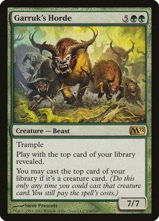 Garruk's Horde [Magic 2012] - Destination Retro