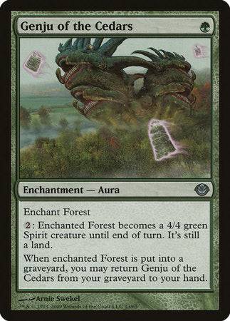 Genju of the Cedars [Duel Decks: Garruk vs. Liliana] - Destination Retro
