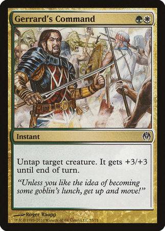 Gerrard's Command [Duel Decks: Phyrexia vs. the Coalition] - Destination Retro