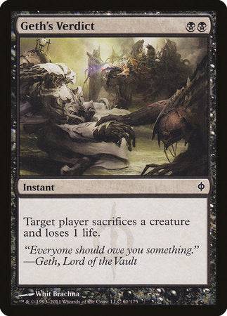 Geth's Verdict [New Phyrexia] - Destination Retro