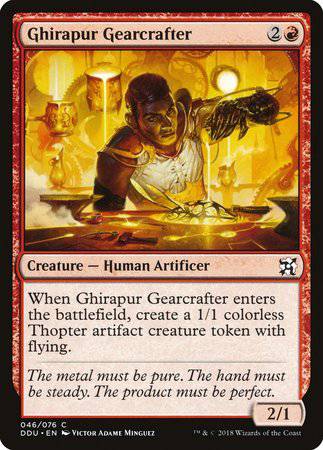 Ghirapur Gearcrafter [Duel Decks: Elves vs. Inventors] - Destination Retro