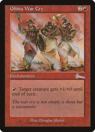Ghitu War Cry [Urza's Legacy] - Destination Retro