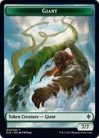 Giant // Food (17) Double-sided Token [Throne of Eldraine Tokens] - Destination Retro
