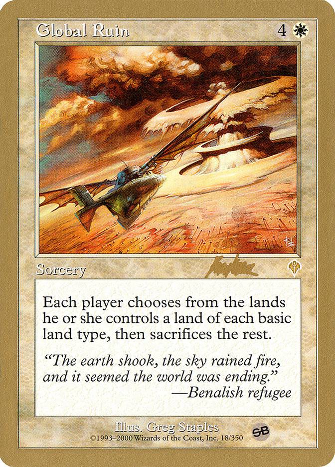 Global Ruin (Brian Kibler) (SB) [World Championship Decks 2002] - Destination Retro