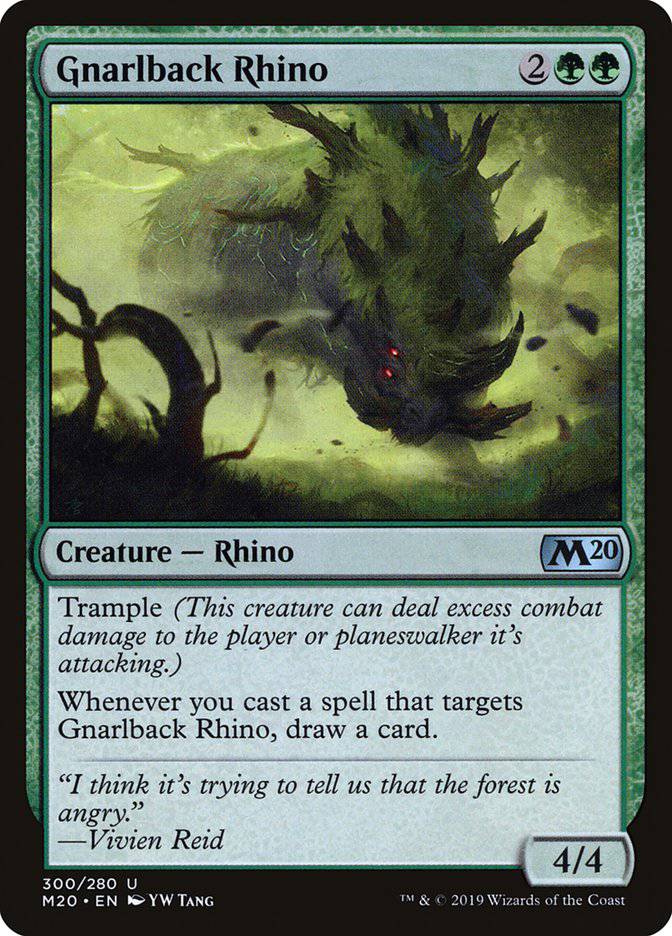 Gnarlback Rhino [Core Set 2020] - Destination Retro