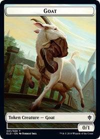 Goat // Food (15) Double-sided Token [Throne of Eldraine Tokens] - Destination Retro