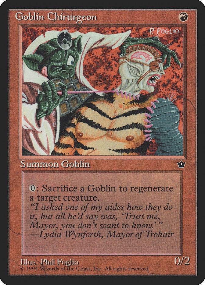 Goblin Chirurgeon (Phil Foglio) [Fallen Empires] - Destination Retro