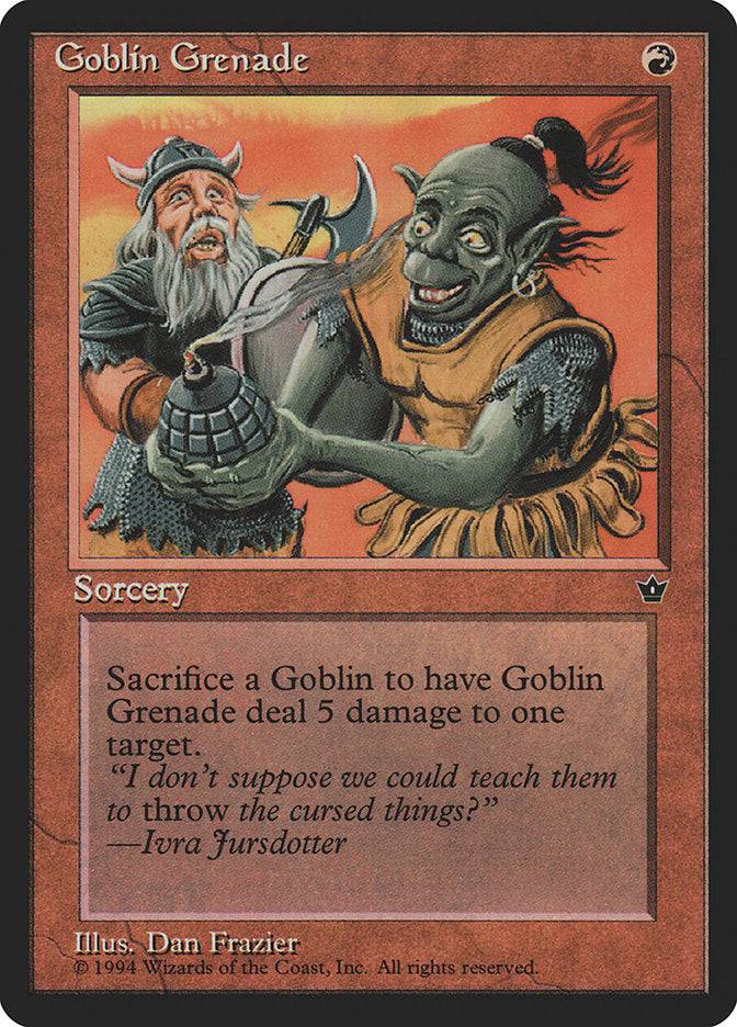Goblin Grenade (Dan Frazier) [Fallen Empires] - Destination Retro