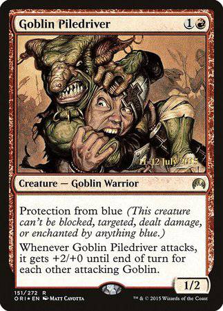 Goblin Piledriver [Magic Origins Promos] - Destination Retro