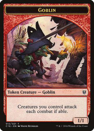 Goblin // Zombie Double-sided Token [Commander 2016 Tokens] - Destination Retro