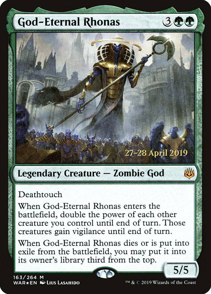 God-Eternal Rhonas  [War of the Spark Prerelease Promos] - Destination Retro