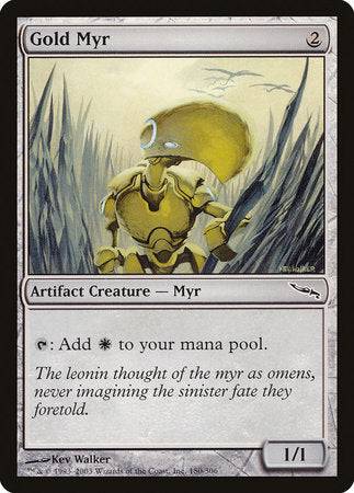 Gold Myr [Mirrodin] - Destination Retro
