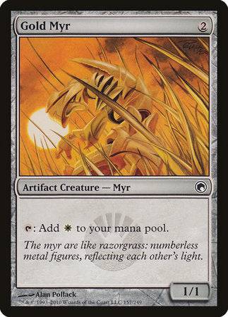 Gold Myr [Scars of Mirrodin] - Destination Retro