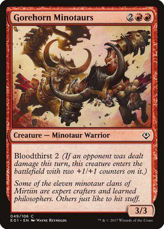 Gorehorn Minotaurs [Archenemy: Nicol Bolas] - Destination Retro
