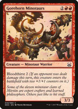 Gorehorn Minotaurs [Duel Decks: Mind vs. Might] - Destination Retro