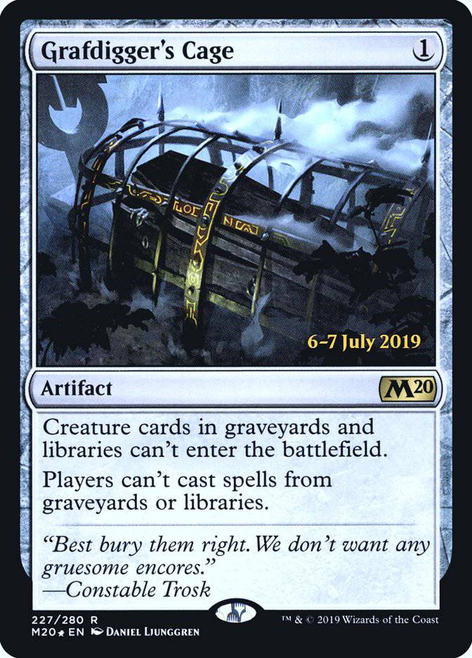 Grafdigger's Cage  [Core Set 2020 Prerelease Promos] - Destination Retro