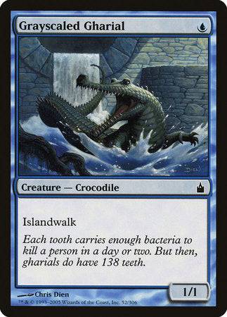 Grayscaled Gharial [Ravnica: City of Guilds] - Destination Retro
