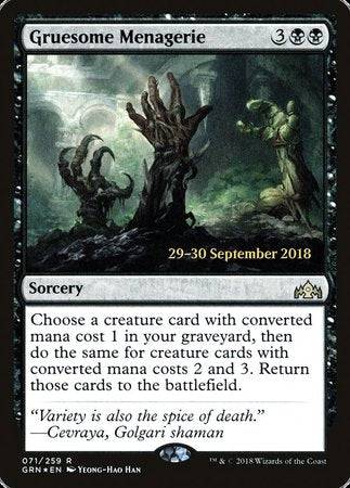 Gruesome Menagerie [Guilds of Ravnica Promos] - Destination Retro