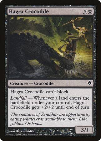 Hagra Crocodile [Zendikar] - Destination Retro