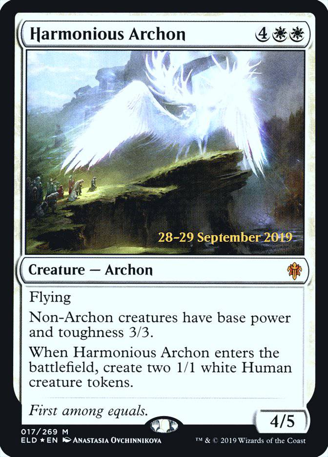 Harmonious Archon  [Throne of Eldraine Prerelease Promos] - Destination Retro